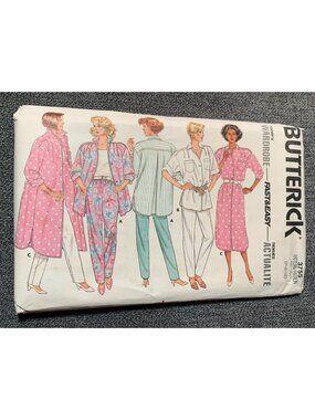 Butterick 3755 Misses' Wardrobe Pattern Dress Shirt Pant Size 6 8 10 12 14 Uncut